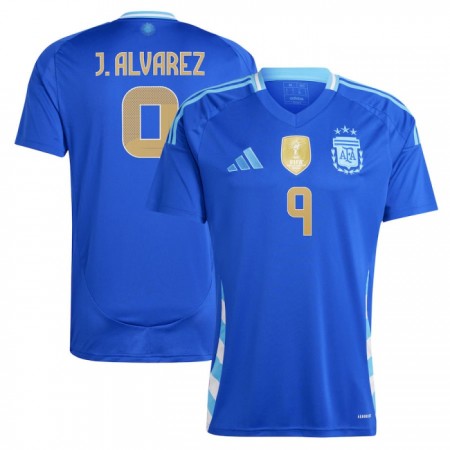 Argentina J. Alvarez 9 Udebane 2024 - Fodboldtrøjer (S/S) Argentina J. Alvarez 9 Udebane 2024 - Fodboldtrøjer (S/S)